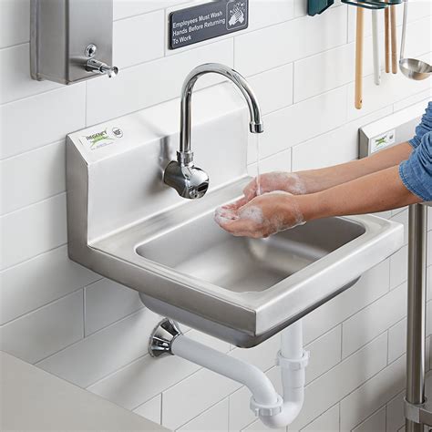 Regency 17" x 15" Wall Mounted Hand Sink with Waterloo Hands-Free