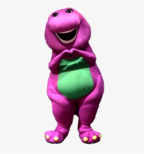Barney The Dinosaur His Heart Feel Super Happy Stuffed Toy Png Image