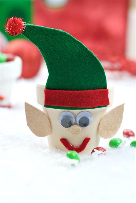 Christmas Kids Craft Holiday Character Candy Pots Crazy Little Projects