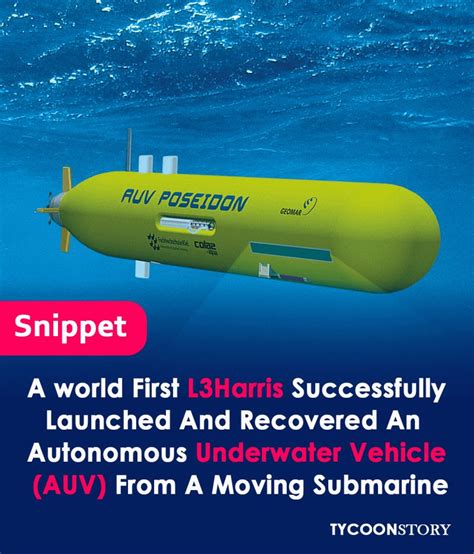 A World First The Launch Of An Autonomous Underwater Vehicle Auv From