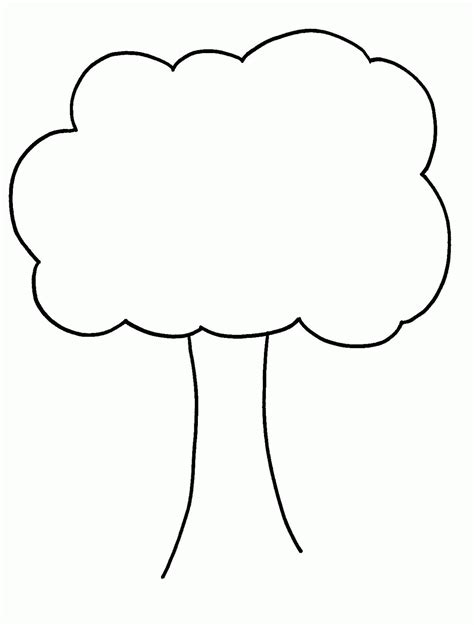 Simple Tree Coloring Page Coloring Home