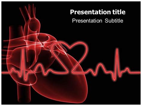 Free Heart Powerpoint Backgrounds Cardiovascular Powerpoint Template