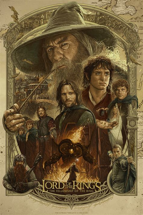 The Lord Of The Rings The Fellowship Of The Ring Art By Ruiz Burgos