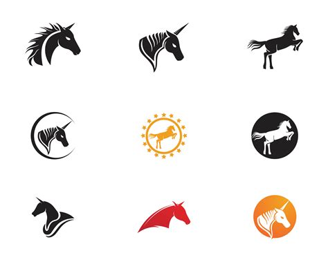Horse Logo Template Vector Icon 599726 Vector Art At Vecteezy