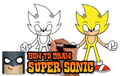 How To Draw Super Sonic Youtube Studio Art Tutorial Youtube