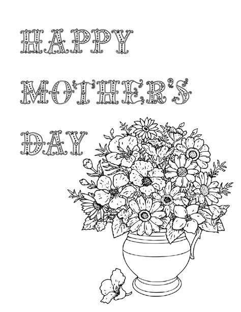 Mother's day coloring pages for preschool, kindergarden, first grade and second grade. Free Printable Mother's Day Coloring Pages: 4 Designs