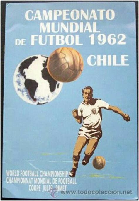 1962 World Cup Finals Poster Retro Football Vintage Football