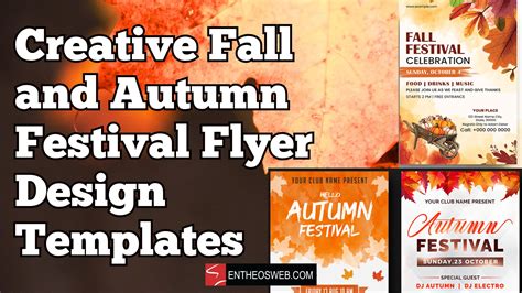 Creative Fall And Autumn Festival Flyer Design Templates Entheosweb