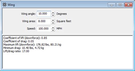 Speed Wiz Wing Calculation
