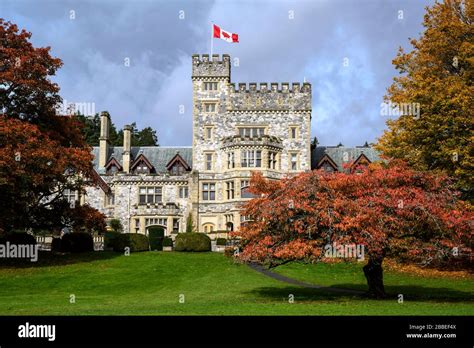 Hatley Castle Royal Road University Victoria Bc Canada Stock Photo