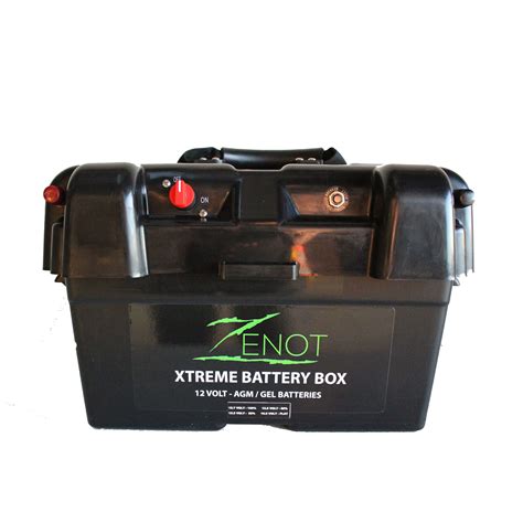 Zenot 12v Dual Battery Box With 135ah Agm Battery All 12 Volt