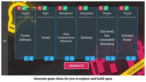 Awesome Game Idea Generator by Jared Brandjes