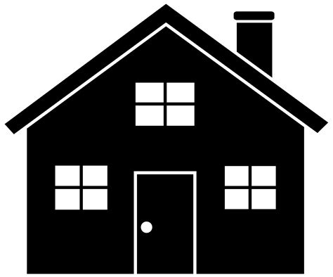 House clip art free black and white free clipart - Clipartix png image
