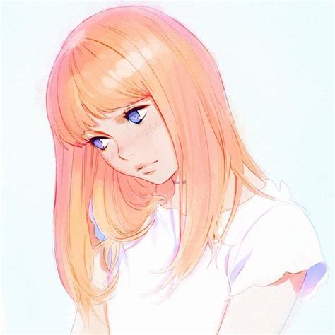 Anime Picture 1080x1080 With Original Kr0npr1nz Long Hair Single Blush