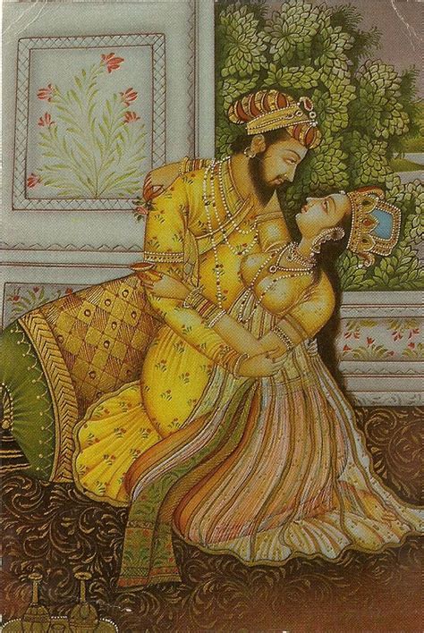 Heritage Of India Mughal Miniature Painting Vintage Postcard Mughal