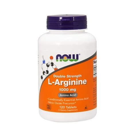 L Arginine 1000 Mg 120 Tabs By Now Foods Tss The Supplement Shop