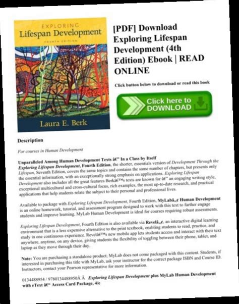 Exploring Lifespan Development 4th Edition Pdf Download Twitter