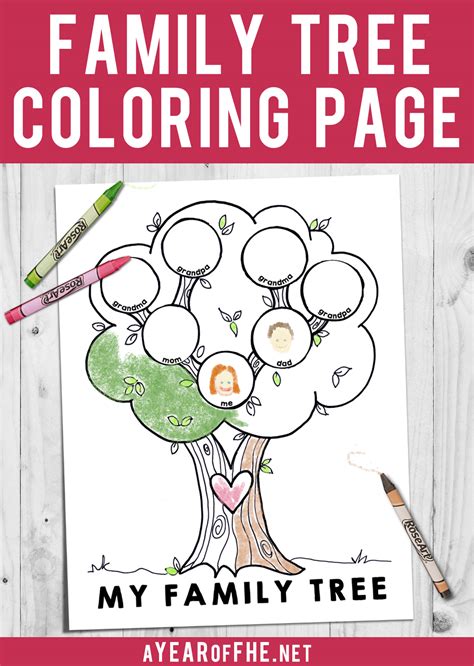 To prevent your family's history from. A Year of FHE: LDS COLORING PAGE // My Family Tree