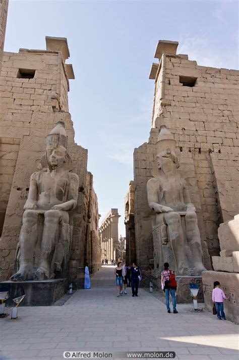 Photo Of Temple Entrance Luxor Temple Luxor Egypt