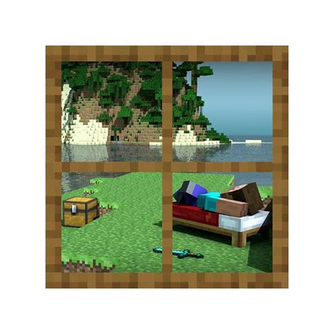 Minecraft Day Off Window Vinyl Wall Decal By Wilsongraphics 2650 Minecraft Themed Bedroom