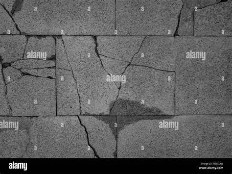 Cracks In The Pavement Stock Photo Alamy
