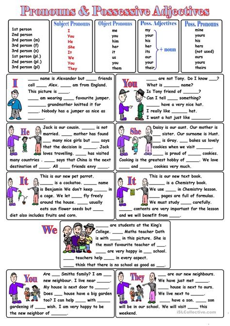 PRONOUNS worksheet - Free ESL printable worksheets made by teachers