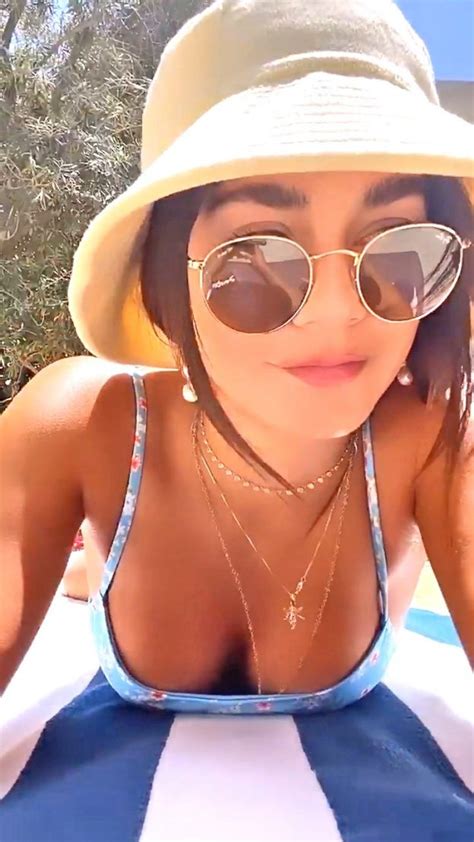 Vanessa Hudgens In A Mini Bikini On A Giant Inflatable Butterfly