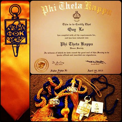 Phi Theta Kappa Ptk International Honor Society I Still Have This Ptk Honor Certificate