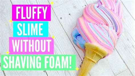 New slime making tutorial diy no detergent! How To Make Non-Deflateable Fluffy Slime 3 Recipes! How To Make Fluffy Slime WITHOUT Shaving ...