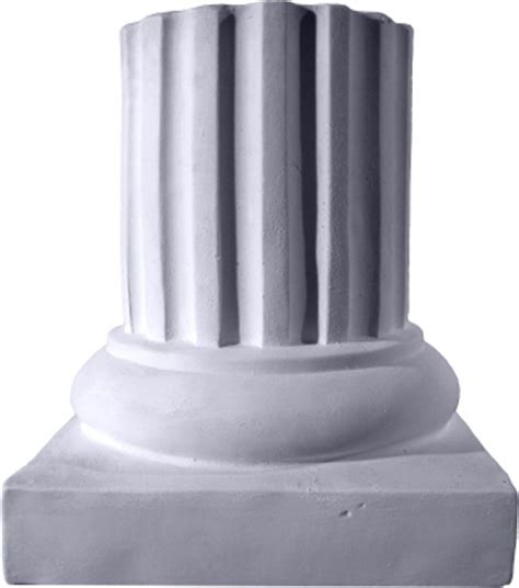 Brush on the soft wax, then wipe off. Half Roman Column Mini Plaster Pedestal - TP113 ...
