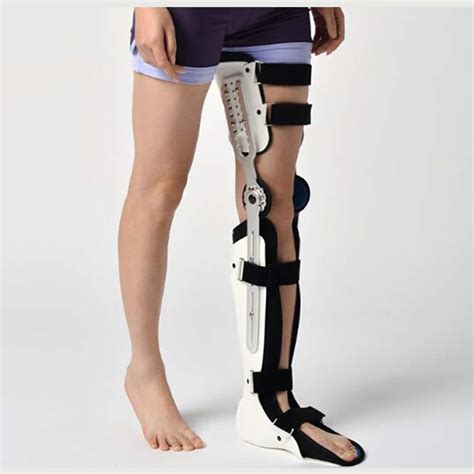 YC Knee Brace Knee Ankle Foot Orthosis KAFO Brace Fixed Stiff Thigh