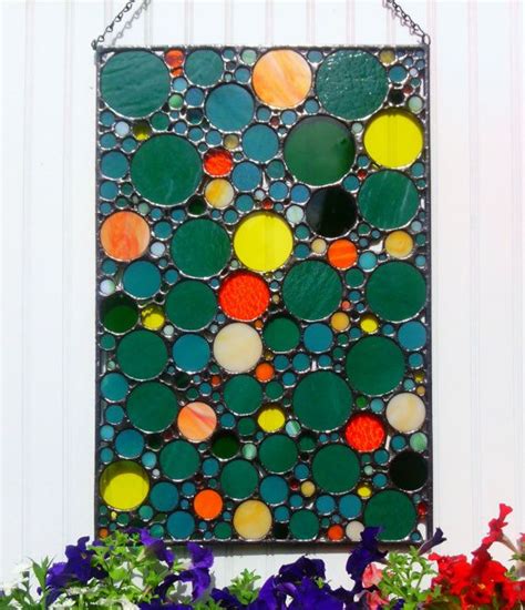 Stained Glass Abstract Panel Circle Collage Free By Jbsglasshouse