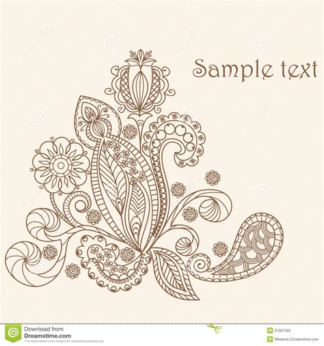 Old posy gold elegant gold floral pattern for your sophisticated designs. Hand Drawing Floral Pattern Stock Vector - Image: 21367523
