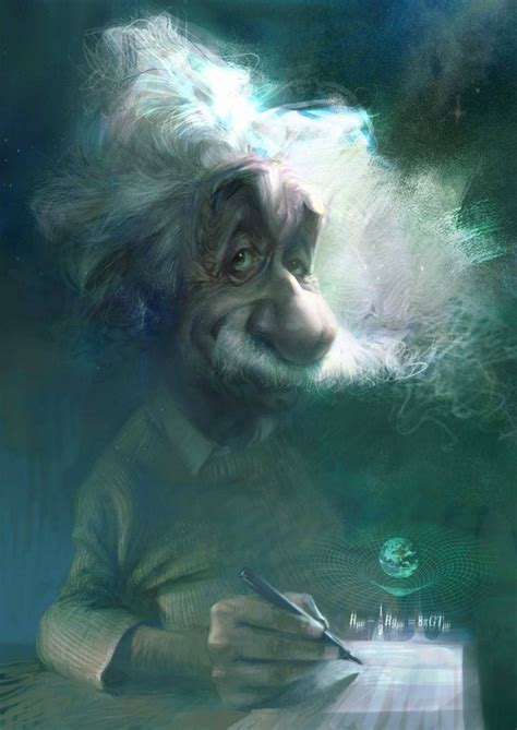 Irancartoon Albert Einstein By Xi Ding Austriabest Caricature 2014