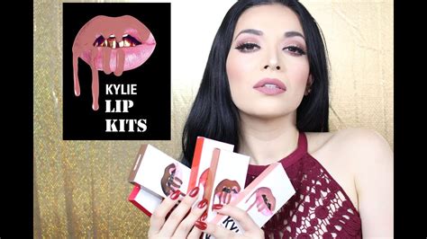 Kylie Jenner Lip Kit Lip Swatches First Impressions Youtube