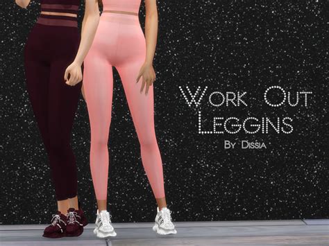 Work Out Leggings By Dissia At Tsr Sims 4 Updates