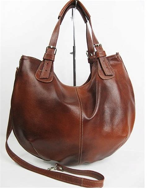 Leather Hobo Bag Brown Cross Body Bag Leather Shoulder Bag Etsy