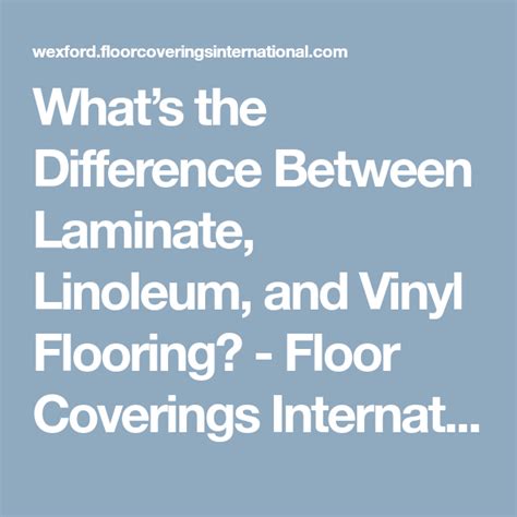 This depends on what type of style and features you're looking for. What Is the Difference Between Laminate, Linoleum, and ...