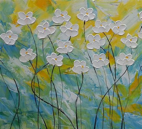 Flower Painting, Original Painting, Acrylic Painting, Kitchen Wall Art