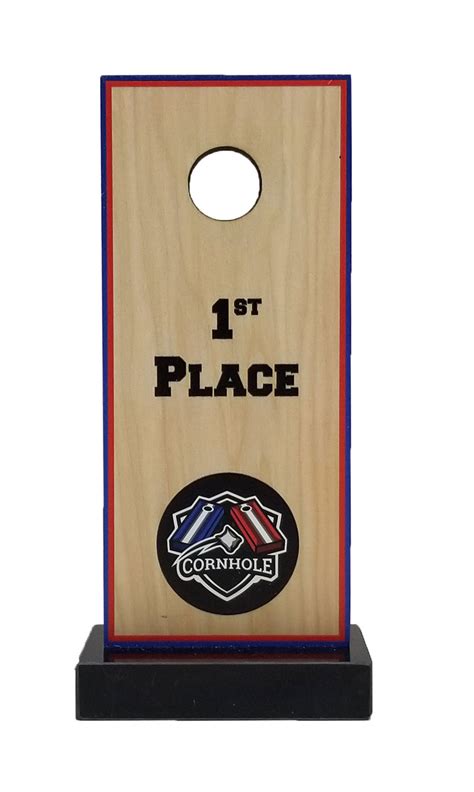 Cornhole Board Trophy Engraved Cornhole 1st 2nd Or 3rd Place Award