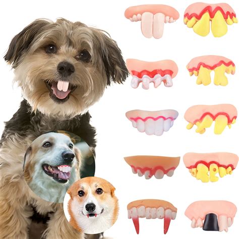 Funny False Teeth For Pet Dog Decoration Accessories Teeth Funny