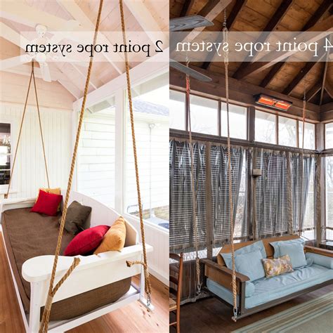 30 The Best Hanging Daybed Rope Porch Swings