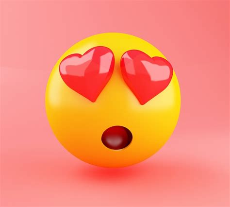 3d Emoji En Amour Photo Premium