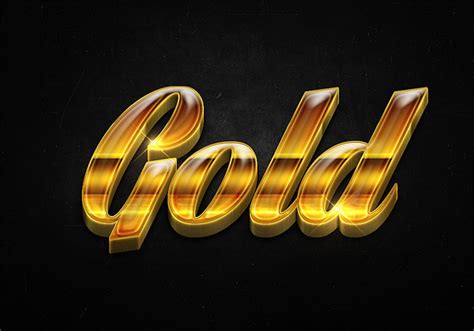 56 3d Shiny Gold Text Effects Preview Psd In Editable Psd Format Free