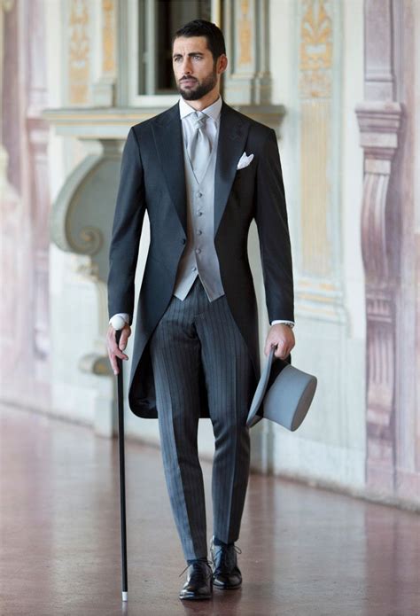 Gray Morning Suit Esmoquin Para Novio Traje Para Boda Hombre Traje