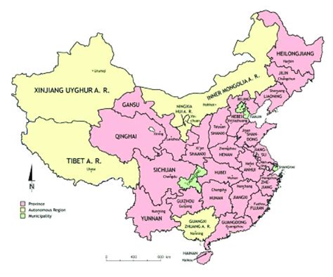 Provincial Level Administrative Divisions In Prc Mainland Source