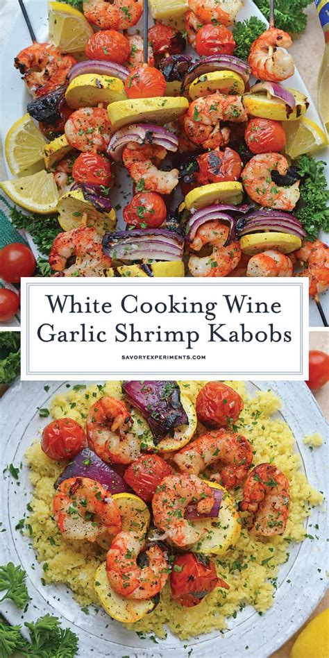 Add the prawns and shrimp to the oil, garlic, tarragon and celery salt and marinate for half an hour or so. Garlic Shrimp Kabobs | Easy Kabob Recipe for the Grill