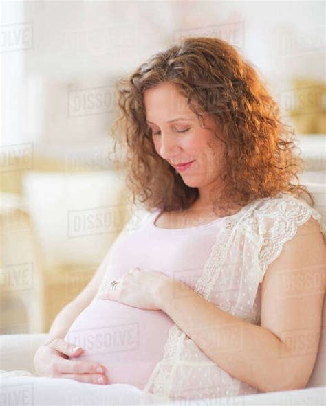Portrait Of Pregnant Woman Stock Photo Dissolve