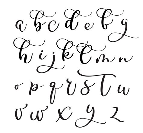 Printable Modern Calligraphy Alphabet Printable Word Searches
