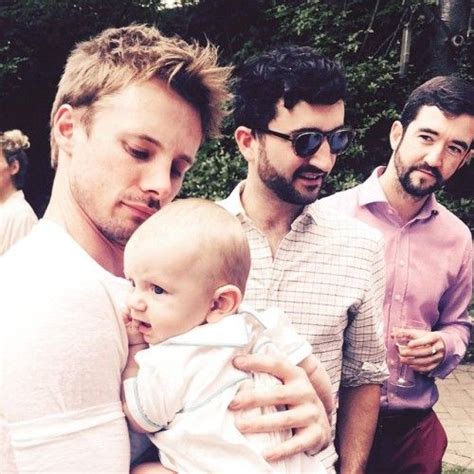 Bradley James Holding A Baby Everyone Proceed To Melt Merlin